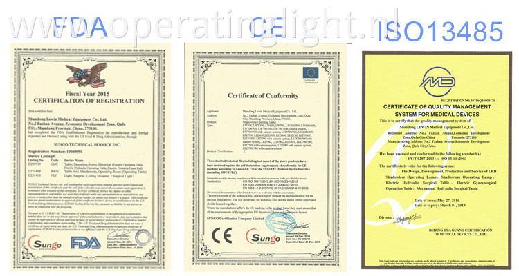 Certificate-CE, FDA, ISO